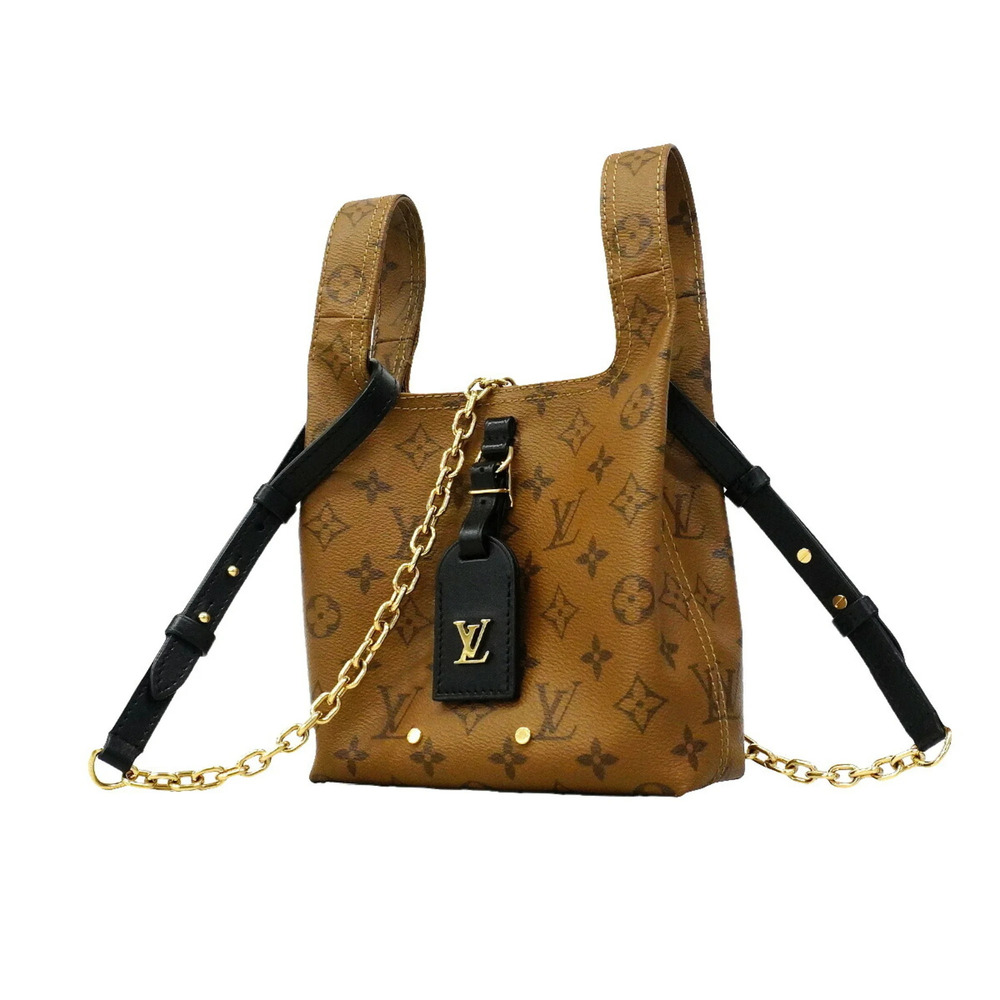 Louis Vuitton Monogram Reverse Atlantis BB Handbag, M46816, Light Brown, 2-wa...